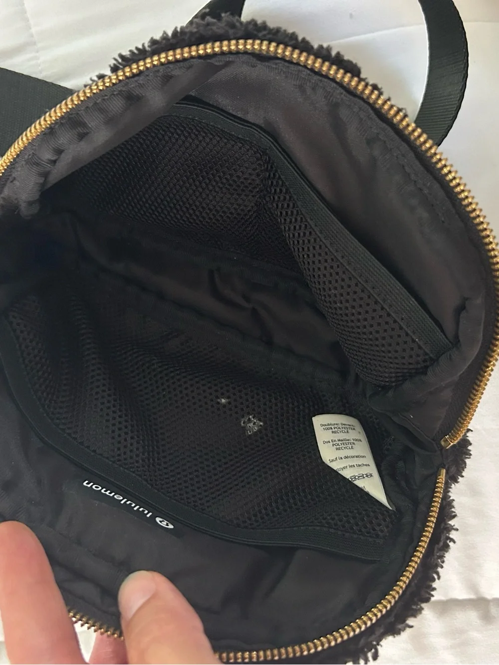 lululemon athletica Black Sherpa Belt Bag